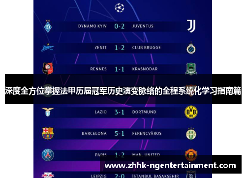 深度全方位掌握法甲历届冠军历史演变脉络的全程系统化学习指南篇